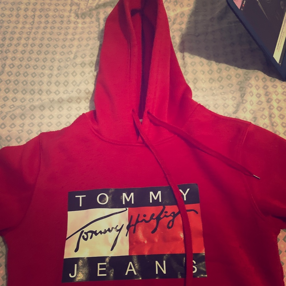 Red Tommy Hilfiger Hoodie - Picture 1 of 1